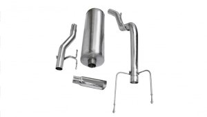 Dodge Ram 1500 Performance Exhaust - Single Side Exit - CORSA Performance - Cat Back - Polished - `04-`05